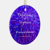 パープル抽象芸術アニバーサリークリスマスオーナメント セラミックオーナメント (右)