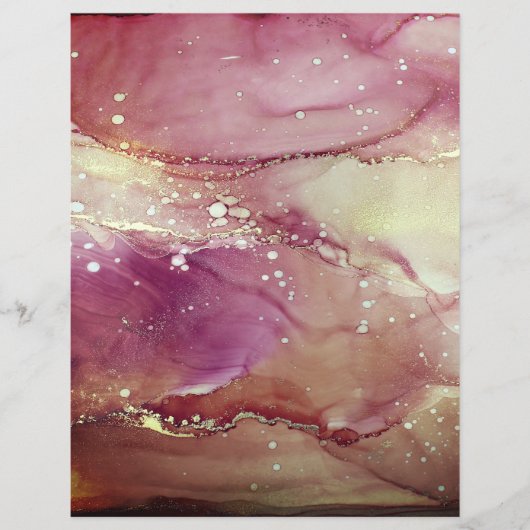 パープル抽象芸術アートスクラップブック紙 (正面)