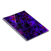 パープル抽象芸術アートノート ノートブック (右側)