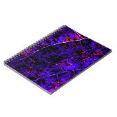 パープル抽象芸術アートノート ノートブック (左側)