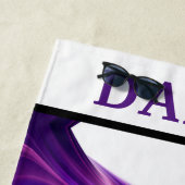 パープル抽象芸術ダンスビーチタオル ビーチタオル (インサイチュ)