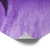 パープル抽象芸術リリーバイマークムーア ポスター (角)