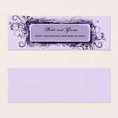 パープル抽象芸術結婚フローラのウェブサイト (正面&裏面)