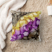 パープル抽象芸術装飾用クッション クッション (ブランケット)