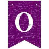 パープル数学の公式 卒業おめでとう バンティングフラッグ (第2の旗)