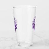 パープル文字ビールはいつも私を幸せなビールにする タンブラーグラス (右)