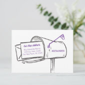 パープル新しいアドレスのメールボックスの移動 (スタンド正面)