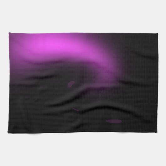 パープル日が差すことトゥイルライト キッチンタオル (横)
