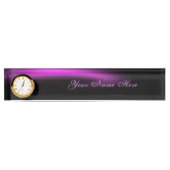 パープル日が差すことトゥイルライト デスクネームプレート (正面)