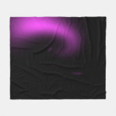 パープル日が差すことトゥイルライト フリースブランケット (正面(横))
