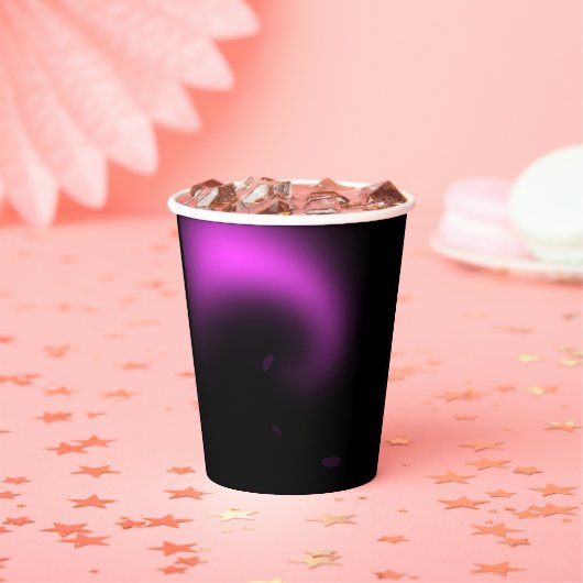 パープル日が差すことトゥイルライト 紙コップ (インサイチュ)