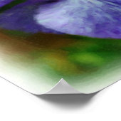 パープル日本のアイリスフラワーアートフォトズ絵画ーズ ポスター (角)