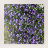 パープル春の花ジグソーパズル ジグソーパズル (横)