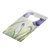 パープル春チューリップ クレジットカード栓抜き (正面アングル)