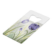 パープル春チューリップ クレジットカード栓抜き (裏面アングル)