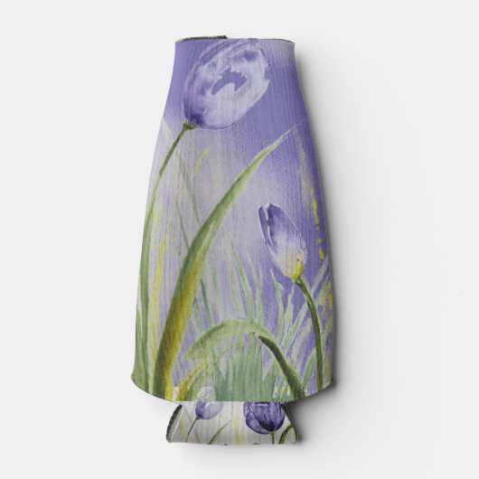 パープル春チューリップ ボトルクーラー (正面)