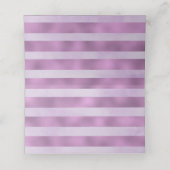 パープル春結婚フローラ座席表 プレイスカード (内部開封)