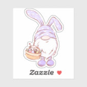 パープル格言イースターステッカー |ダイカットのシール シール (シート)