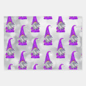 パープル格言 ラッピングペーパーシート (正面3)