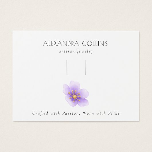 パープル桜フラッズヘアクリップバレットディスプレイ (正面)