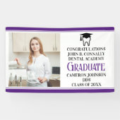 パープル歯科学校卒業パーティーの写真 横断幕 (横)