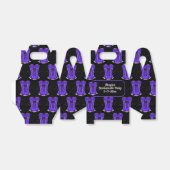 パープル気のあるそぶりをしたコルセット切り妻 フェイバーボックス (折り畳みなし)