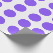 パープル水玉模様デザイン ラッピングペーパー (角)