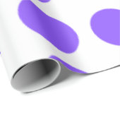 パープル水玉模様デザイン ラッピングペーパー (ロールコーナー)