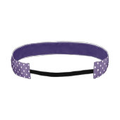 パープル水玉模様ヘッドバンド アスレチックヘッドバンド (裏面)