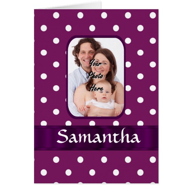 パープル水玉模様 (正面)