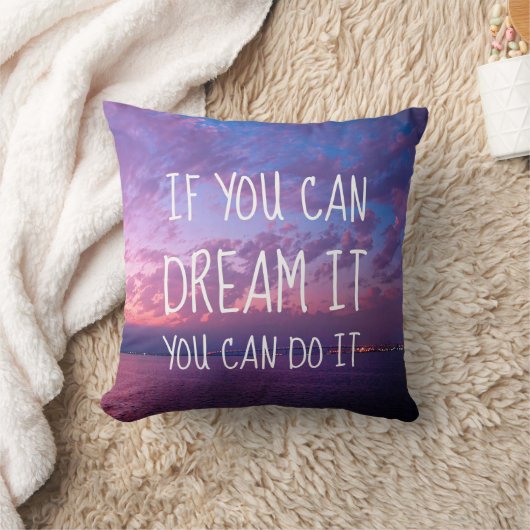 パープル海サンセットフォトドリームそれを行モダンう クッション (ブランケット)