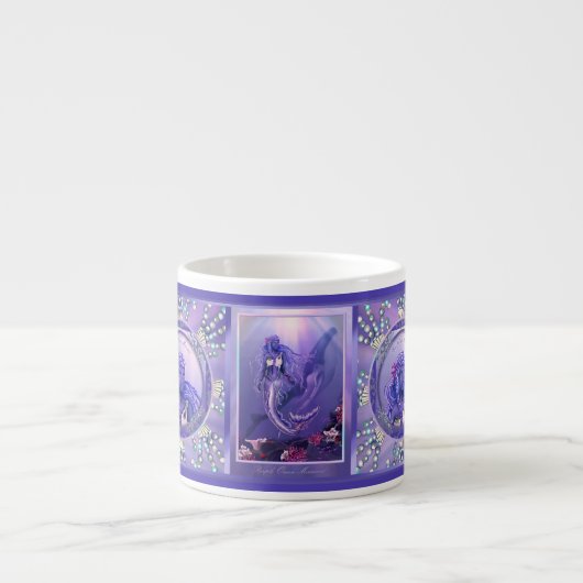 パープル海マーメイドエスプレッソカップ エスプレッソカップ (正面)