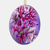 パープル海マーメイドセラミックオーナメント セラミックオーナメント (右)