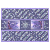 パープル海マーメイドテーブルクロス テーブルクロス (正面(横))