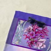 パープル海マーメイドビーチタオル ビーチタオル (インサイチュ)