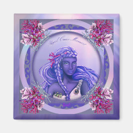 パープル海マーメイドマグネット マグネット