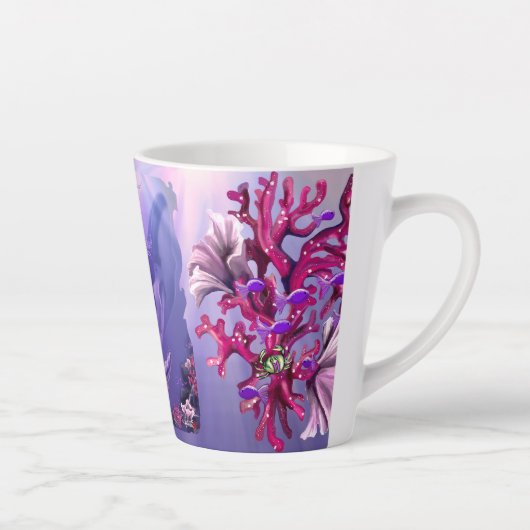 パープル海マーメイドラテマグ カフェラテマグ (右)