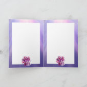 パープル海マーメイド空白のカード カード (内部)