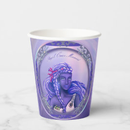 パープル海マーメイド紙カップ 紙コップ