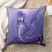 パープル海マーメイド装飾用クッション クッション (ブランケット)