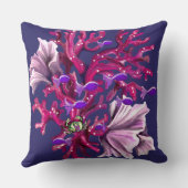 パープル海マーメイド装飾用クッション クッション (裏面)