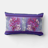 パープル海マーメイド装飾用クッション ランバークッション (裏面)