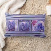 パープル海マーメイド装飾用クッション ランバークッション (ブランケット)