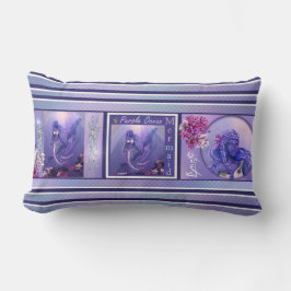パープル海マーメイド装飾用クッション ランバークッション