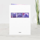 パープル海マーメイド誕生日カード カード (裏面)