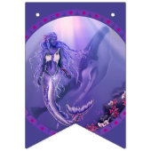 パープル海人魚 バンティングフラッグ (第1の旗)