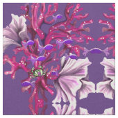 パープル海人魚 ファブリック (クローズアップ)