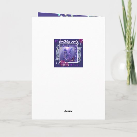 パープル海人魚 招待状 (裏面)