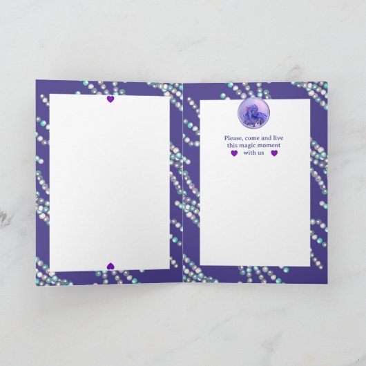 パープル海人魚 招待状 (内部)