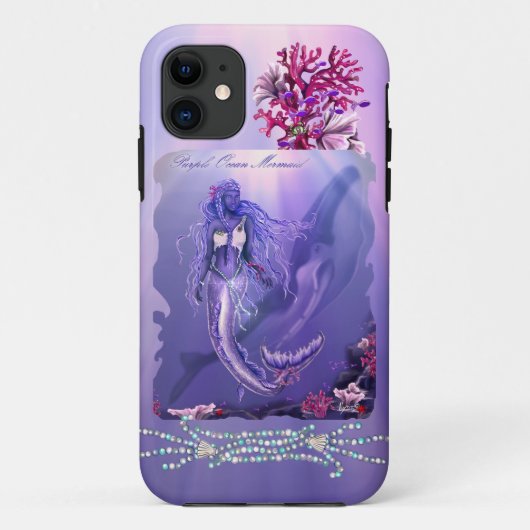 パープル海人魚 Case-Mate iPhoneケース (裏面)